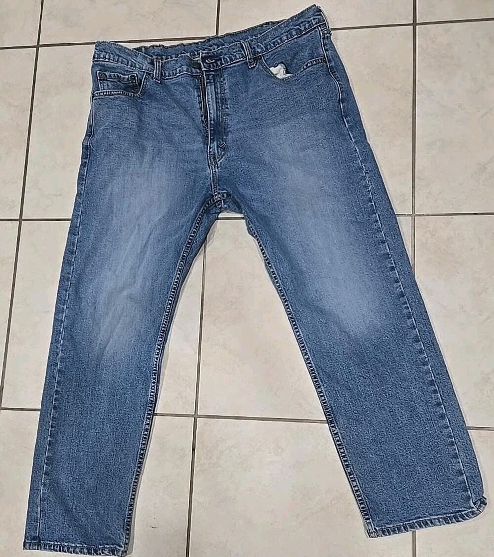 Levi's 505 Men's Jeans W40 L30 Regular Fit Straight Leg Medium Wash Denim #0270